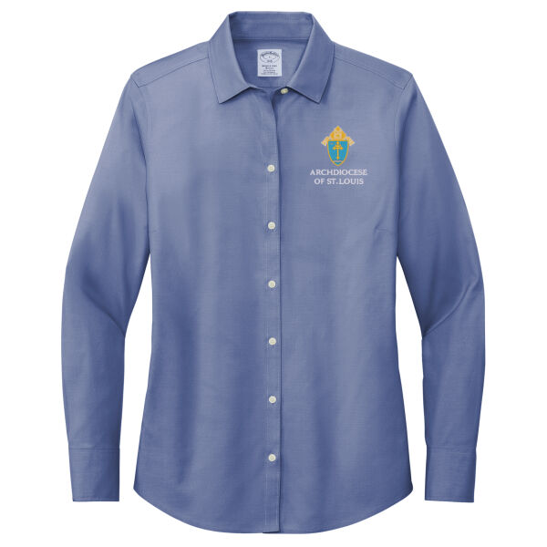 The Archdiocese of St. Louis Embroidered - Women's Wrinkle Free Stretch Pinpoint Shirt Thumbnail