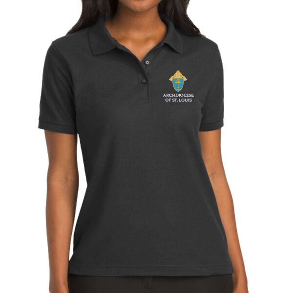 The Archdiocese of St. Louis Embroidered - Women's Silk Touch Polo Thumbnail