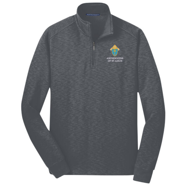 The Archdiocese of St. Louis Embroidered - Men's Slub Fleece 1/4 Zip Pullover Thumbnail