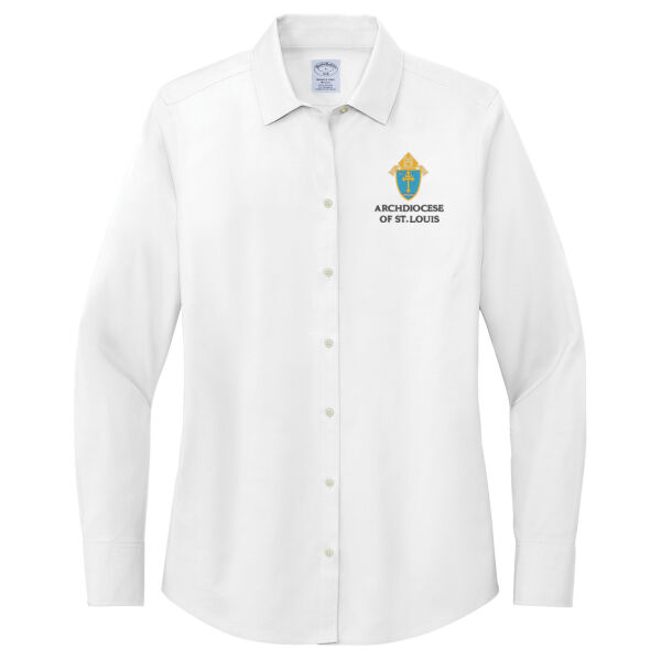 The Archdiocese of St. Louis Embroidered - Women's Wrinkle Free Stretch Pinpoint Shirt Thumbnail