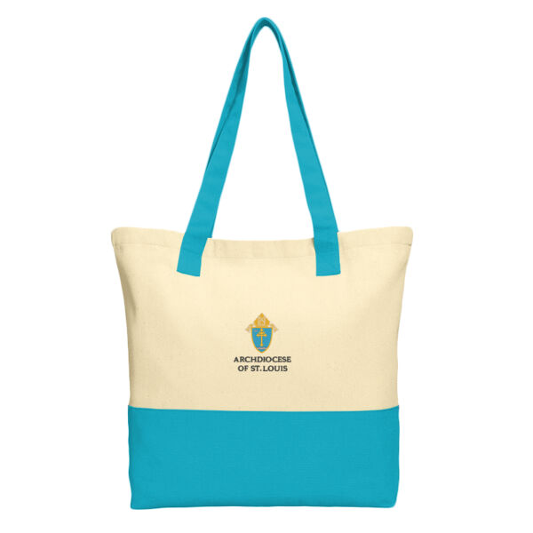 Port Authority The Archdiocese of St. Louis Embroidered- - Colorblock Cotton Tote Thumbnail