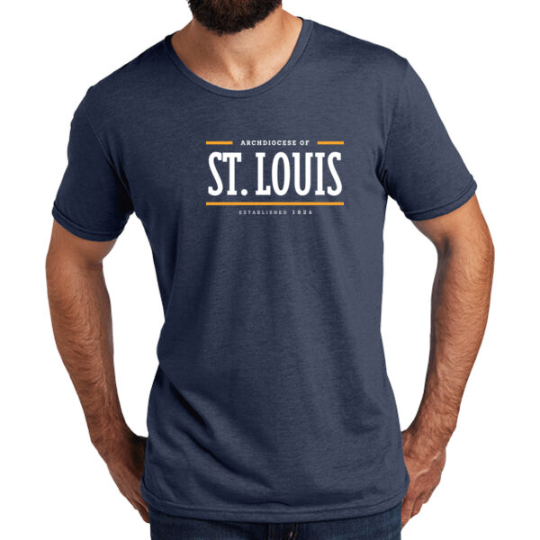 Limited Edition The Archdiocese of St Louis Printed- - Unisex Tri Blend Tee Thumbnail