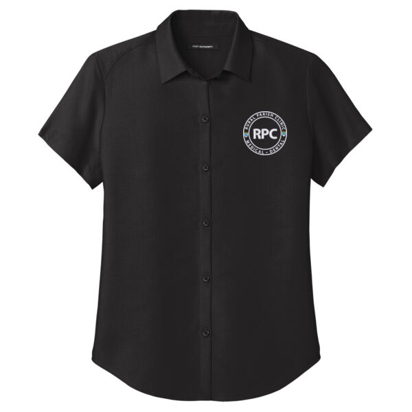 Rural Parish Clinic Embroidered - Women's Short Sleeve UV Dockside Shirt Thumbnail