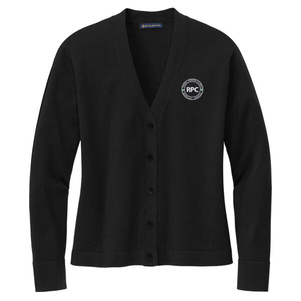 Rural Parish Clinic Embroidered - Women's Cotton Stretch Cardigan Sweater Thumbnail