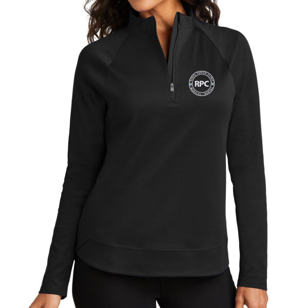 Rural Parish Clinic Embroidered - Women's C Free ® Cypress 1/4 Zip Thumbnail