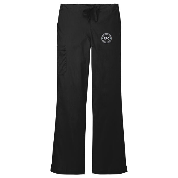 Rural Parish Clinic Embroidered - Women's WorkFlex Flare Leg Cargo Pant Thumbnail