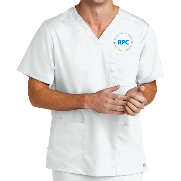 Rural Parish Clinic Printed - Men's Premiere Flex V Neck Top Thumbnail