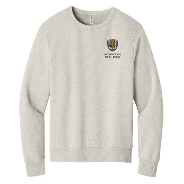 Bella + Canvas Archdiocese of St. Louis Bicentennil Embroidered- - Unisex Sponge Fleece Classic Crewneck Sweatshirt Thumbnail